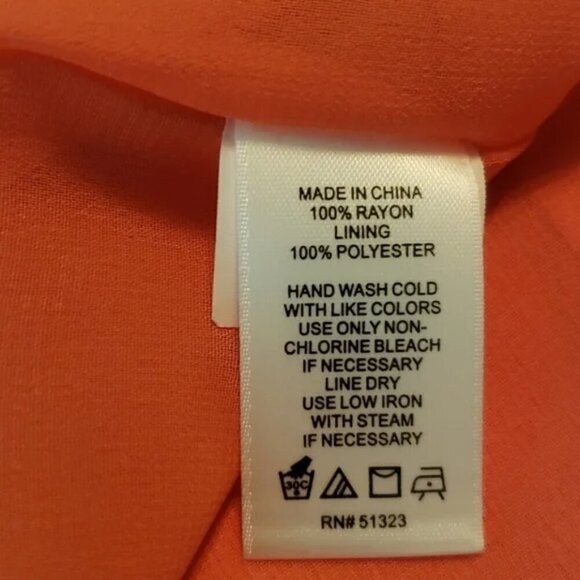 1.STATE Ruffled Halter Neck Smocked Waist Coral Mini Dress Sz 4 - Picture 8 of 8